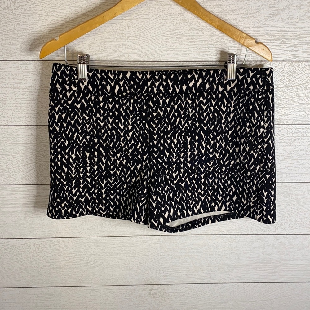 Express Black and White Shorts